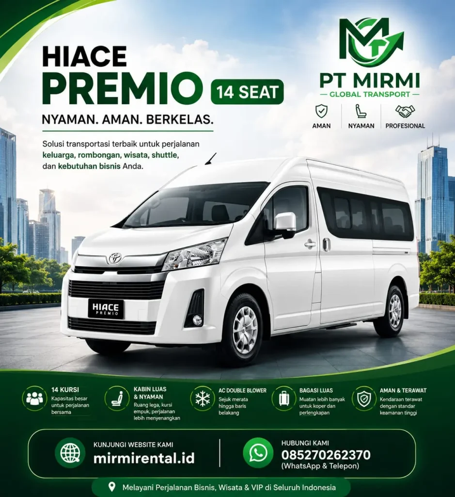 Home hiace premio 14 seat